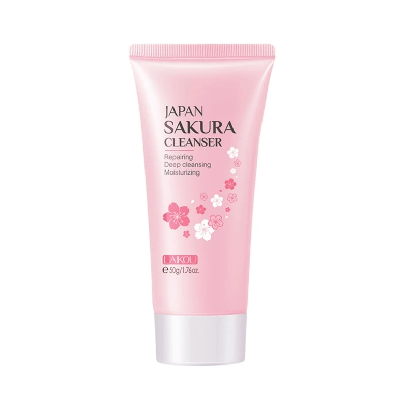 

LAIKOU Gentle Cleansing Sakura Face Cleanser Repairing Deep Cleansing Moisturizing Cleanser Face Washing Product Face Care