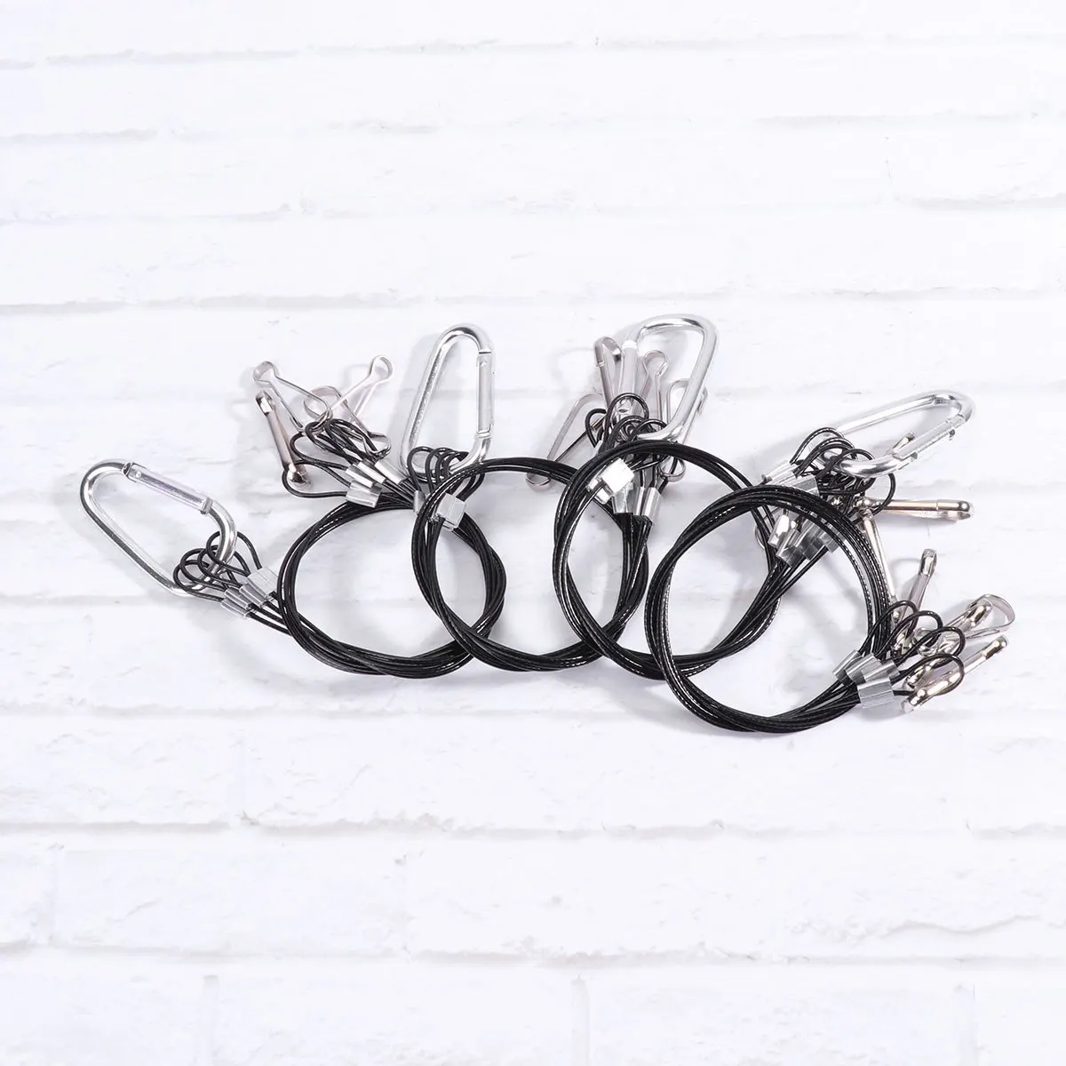 4 قطعة تنمو النبات ضوء حبل معلق أسلاك الفولاذ سلك حبل شماعات الزراعة المائية معلقة عدة حامل مصباح ليد 1.5 مللي متر 400 مللي متر #4