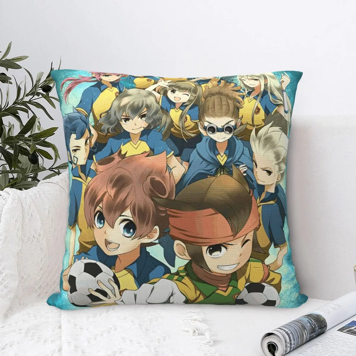 Inazuma Eleven Anime Pillowcase Double-sided Printing Cushion Cover Decorations Throw Pillow Case Cover Home Wholesale 40X40cm