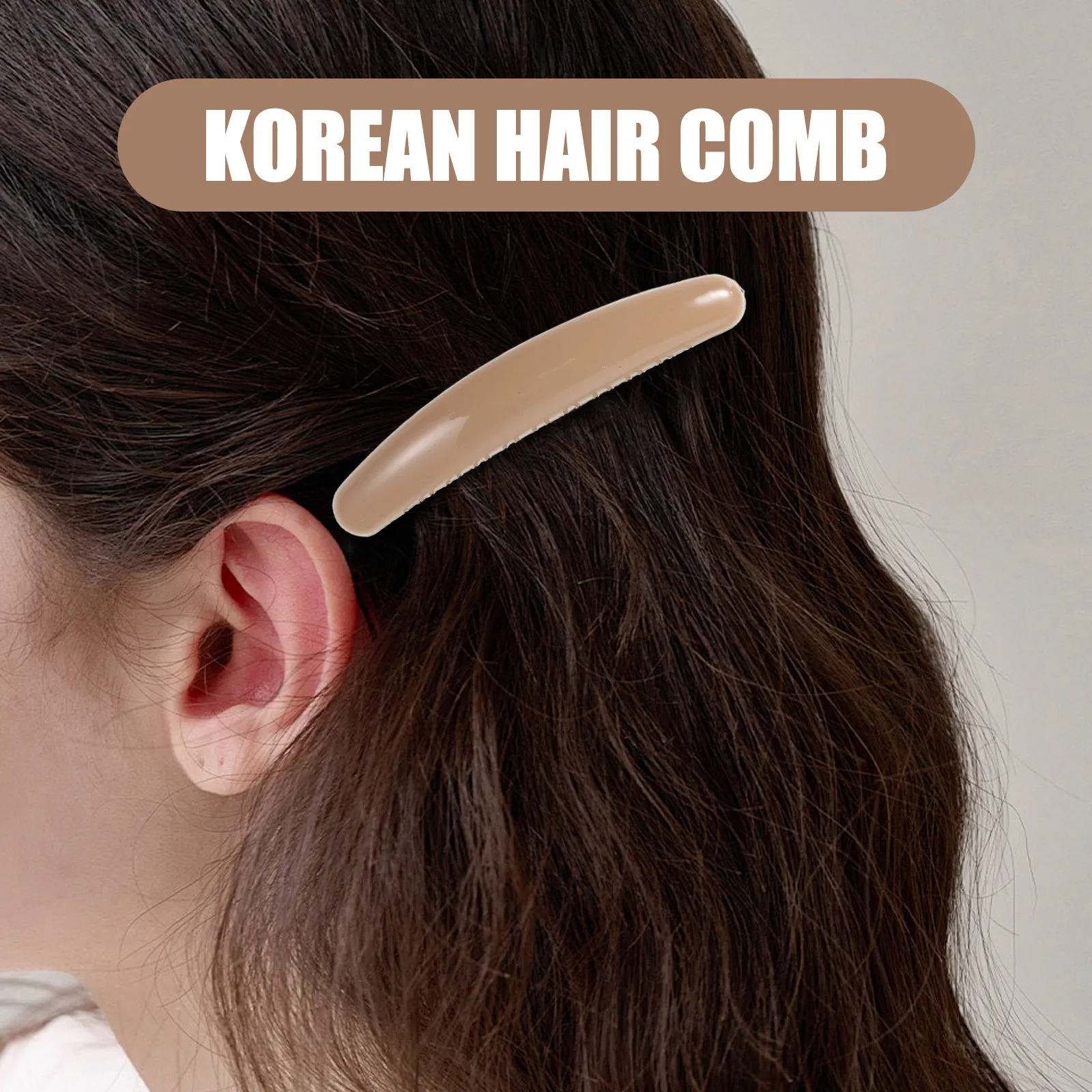 3Pcs No Trace Backcombing Hair Combs Korean Plastic Side Twist Clips Styling Accessories for Various Hairstyles