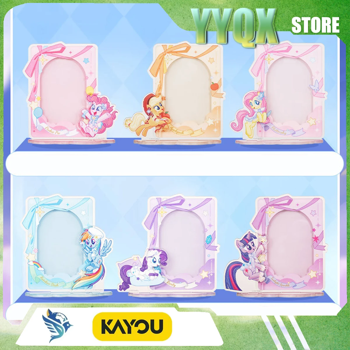 KAYOU 2026 New My Little Pony‌ photo frame signboard acrylic collection periphery cute decoration gift surprise toy ornament