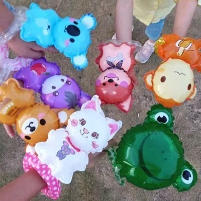 50pcs Children's cartoon animal wrist balloon small gift kindergarten bracelet inflatable party