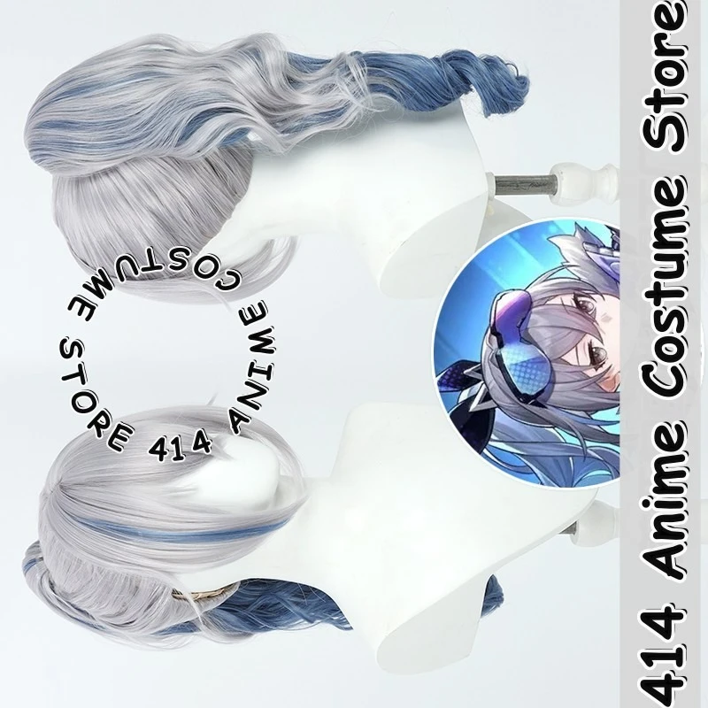 

Game & Anime Silver Wolf Cosplay Wig Honkai: Star Rail Heat-Resistant Fiber Synthetic Hair