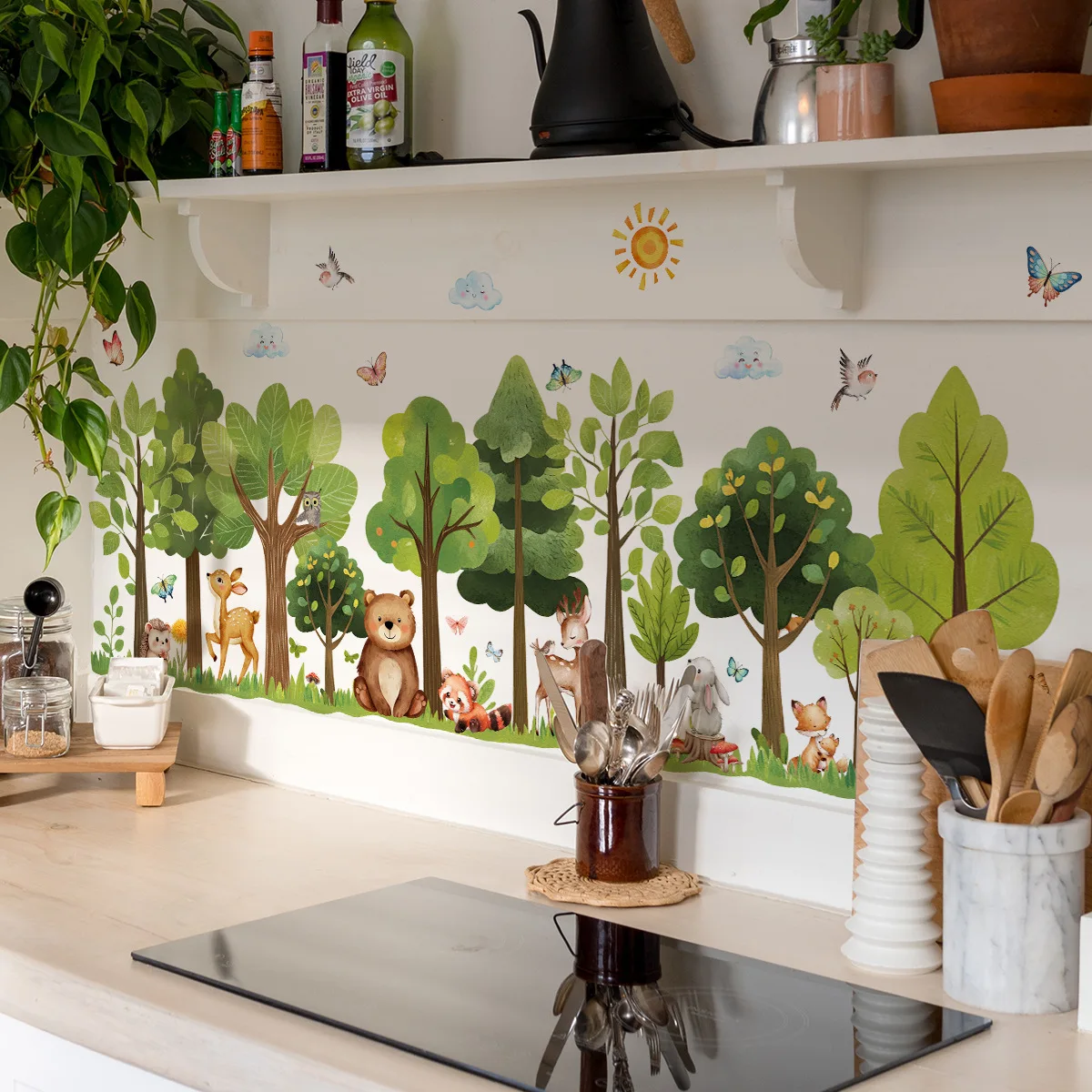 

Cartoon sticker living room bedroom children's room decoration self-adhesive wall sticker