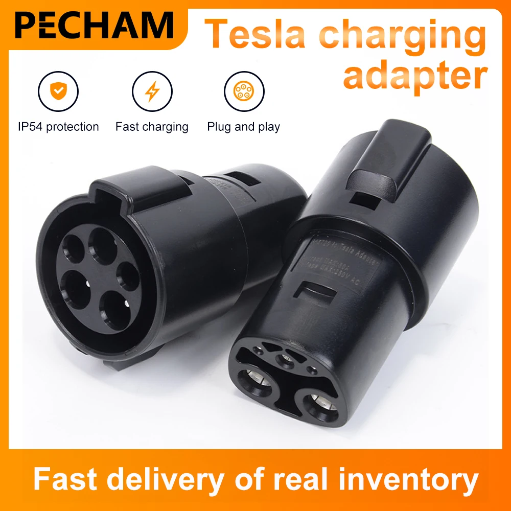 Electric Vehicle Charging Adapter Type1 J1772 to Teslas Model X Y 3 S for EV Charger Connector EVSE Conversion Gun Socket