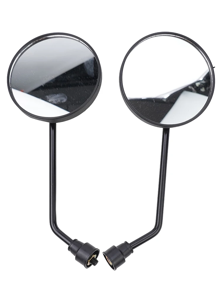 1 Pair Electric Bicycle Handlebar Rearview Mirror 8MM Wide Angle Convex Reflector Mirror For E-bike Mirrors Accessories