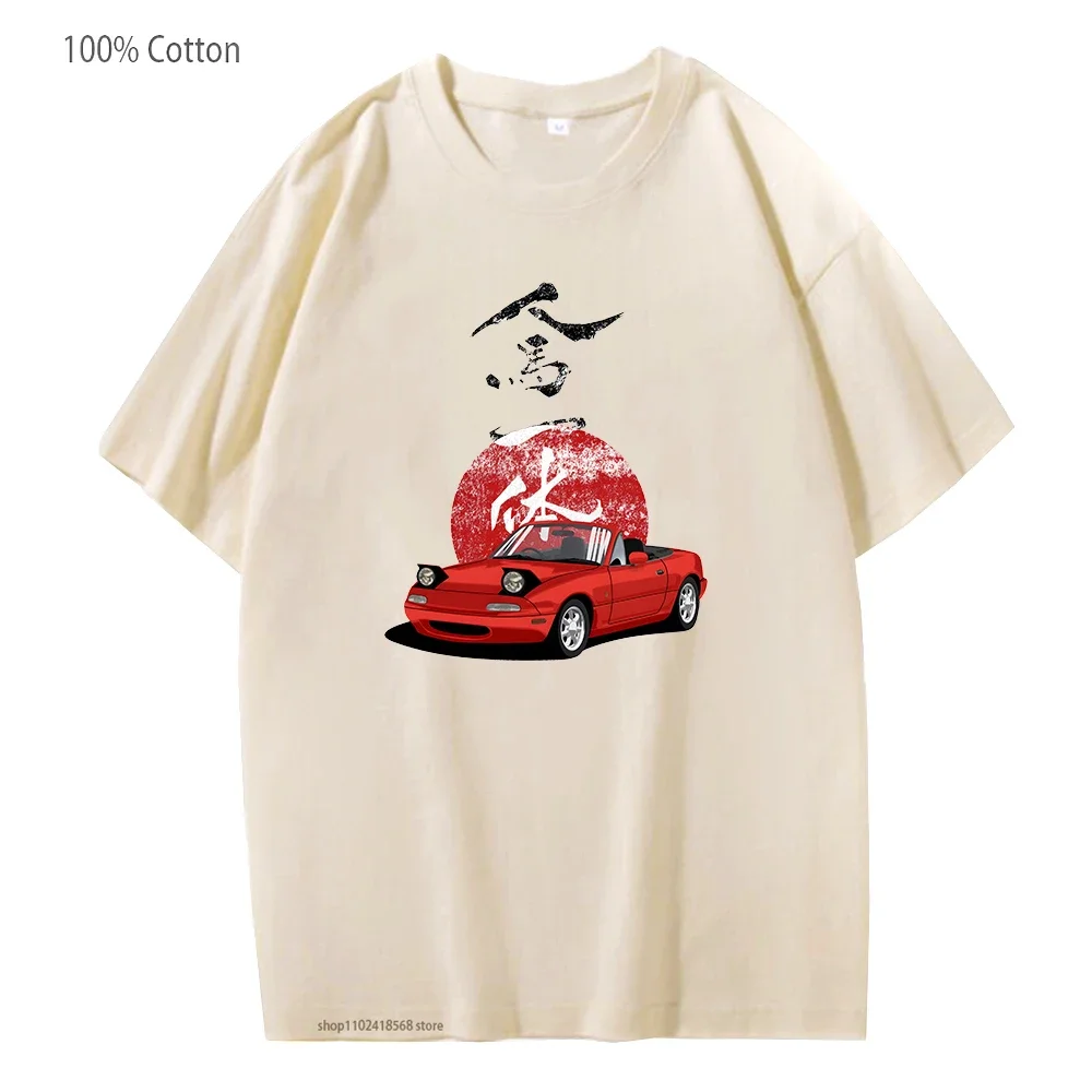 

Anime Initial D T-Shirts Rising Jap Tees Jdm Drift Red Car Tshirts Fashion Tops Harajuku Streetwear Women Mens 100% Cotton Tees