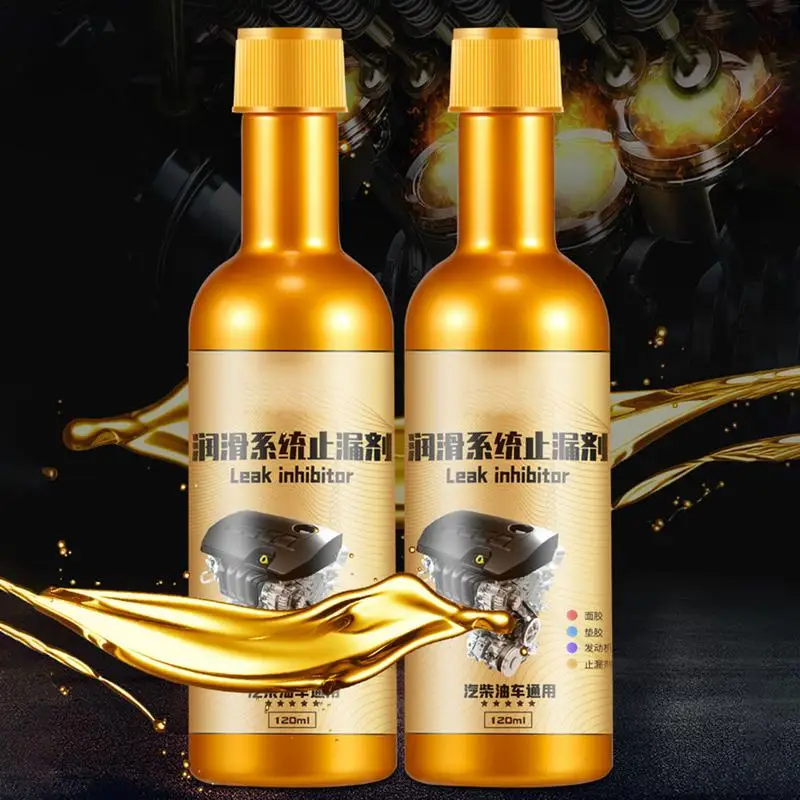 Olio motore Stop Leak additivo 120ml Oil Burning Leak Repair lubrificazione Sealing olio liquido Stop Leak additivo per motore auto