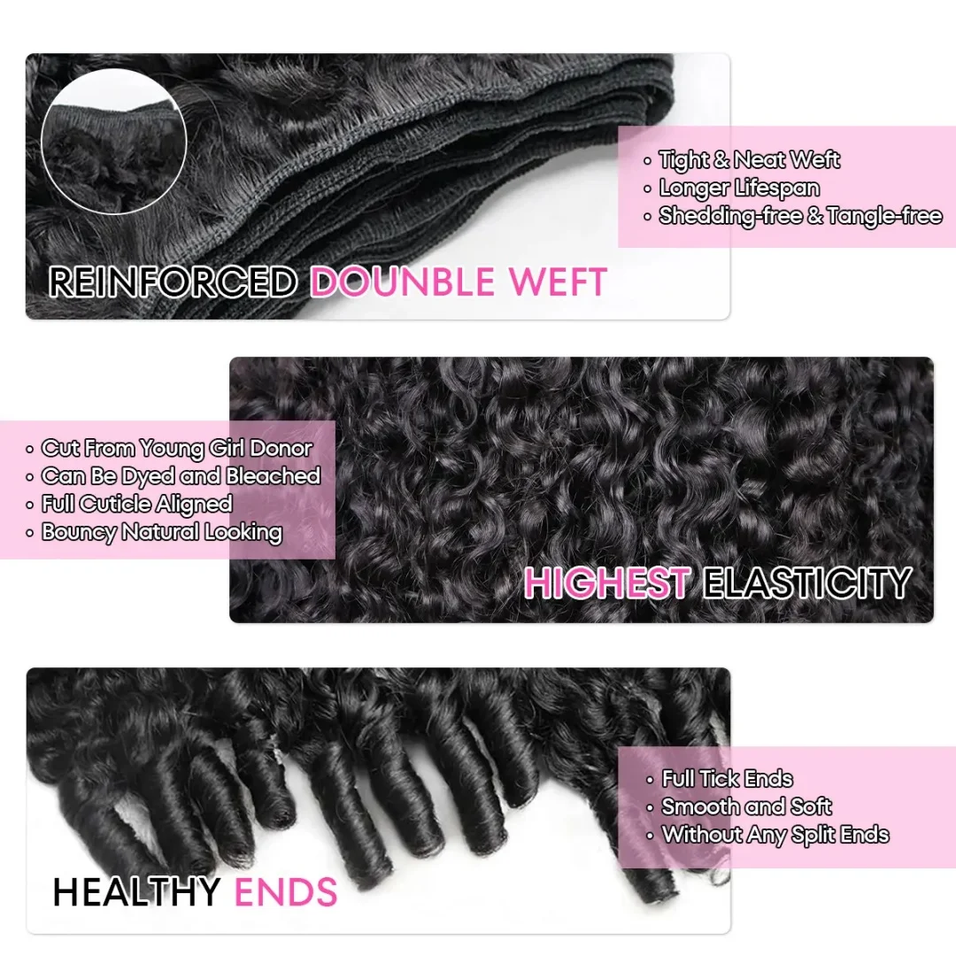 12A Burmese Curly Hair Bundles Burmese Virgin Raw Human Hair Bundles Unprocessed Weaving  Spiral Curls Double Weft Curly Hair Extensions