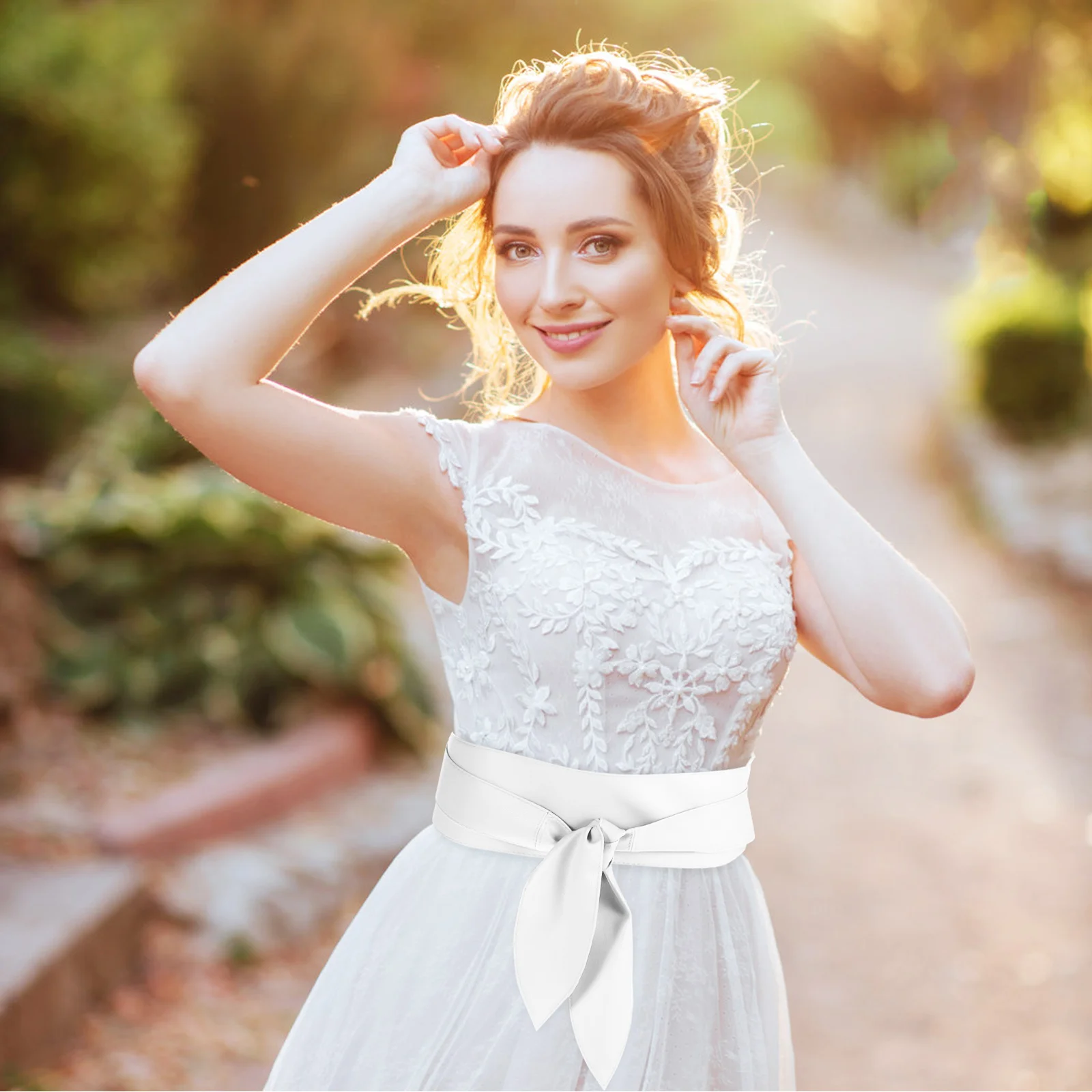 Cinturón ancho con nudo de mariposa para mujer, faja de vestido de imitación para fiesta de boda, accesorio Formal para vestido de noche