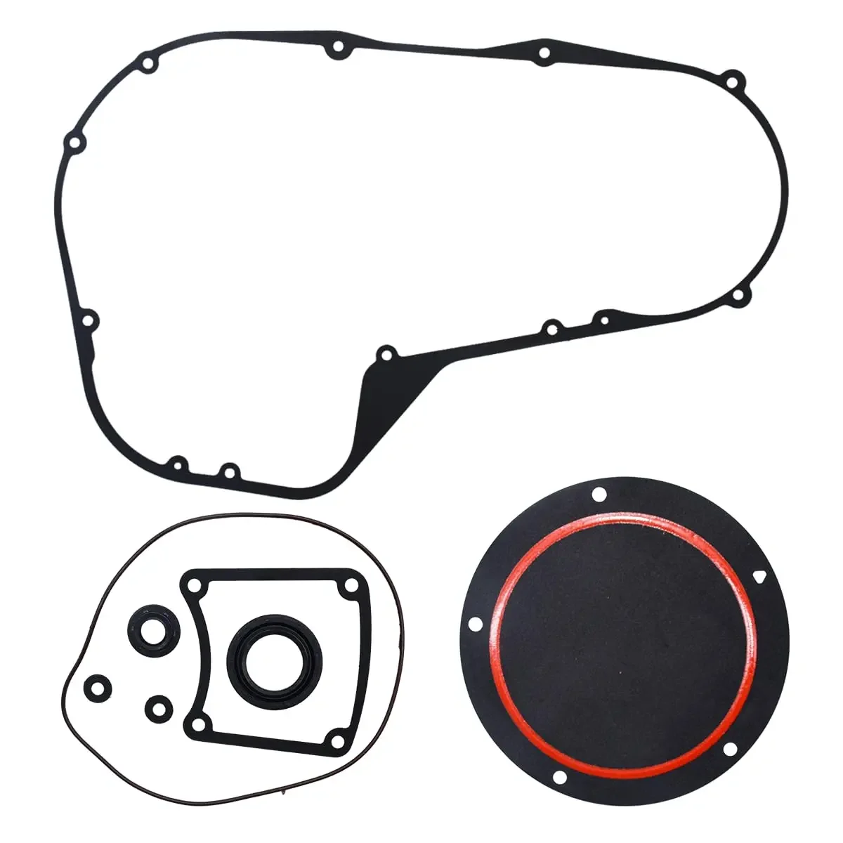 Clutch Primary Cover Gasket Kit Fit for Harley Electra Glide Twin Cam Bagger Touring Road King 1999-2006 view 2