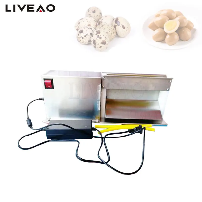 

Electric Quail Egg Huller Stainless Steel Peeler Boiled Quail Egg Shell Removing Peeling Machine