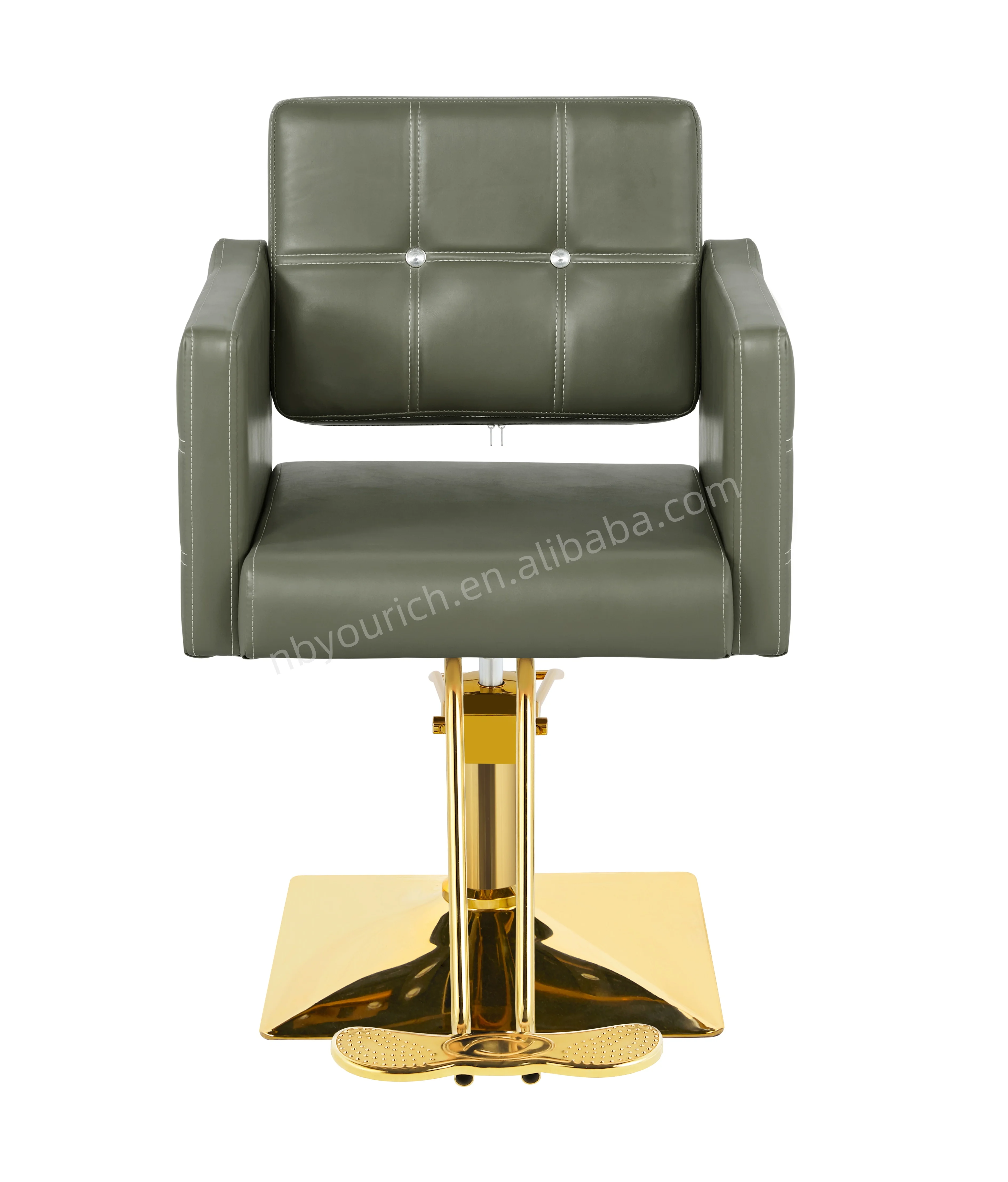 

Китай оптовые продажи золотое основание женские парикмахерские стулья зеленый салонный стул косметический стул для салона красоты