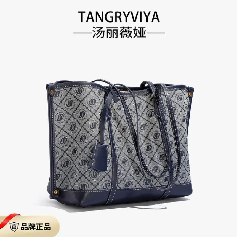 

Популярная классическая высококачественная кожаная женская сумка-тоут, роскошная брендовая модная элегантная повседневная сумка с стильной отделкой ​