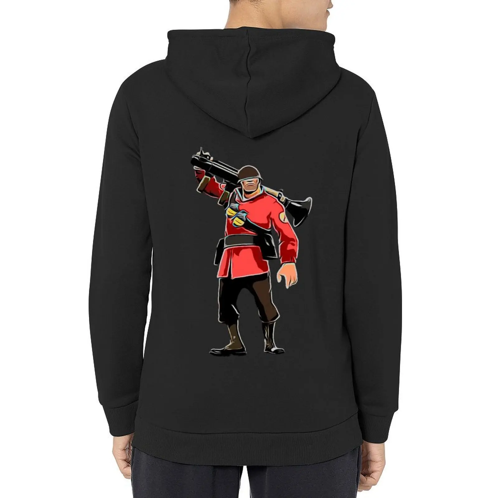 

TF2 Soldier Hoodie anime clothing men's autumn clothes men's winter sweater japanese style hoodie