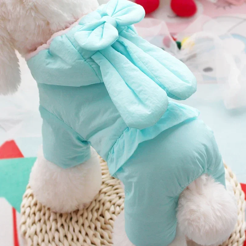 

puppy small Dog Clothes Winter Pet Apparel warm Dog Jumpsuit Yorkie Pomeranian Poodle Bichon Schnauzer Clothing dog costume coat