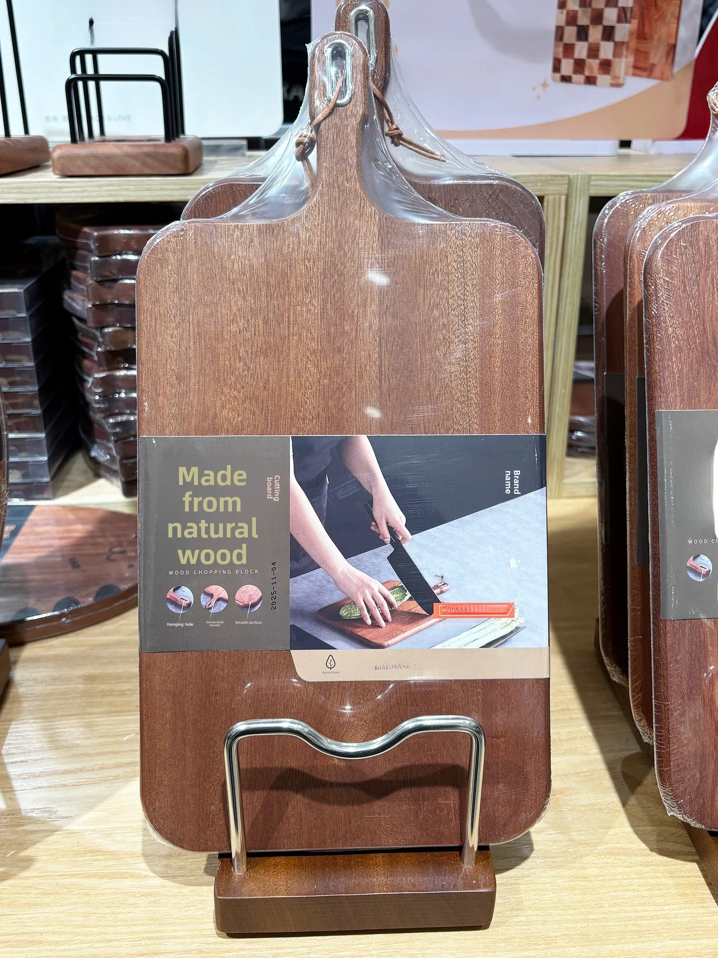

Antibacterial Wooden Cutting Board Kuiziyu Bla Teak Fruit Chop Board Baby Clementary Food Board Handmade Rectangular