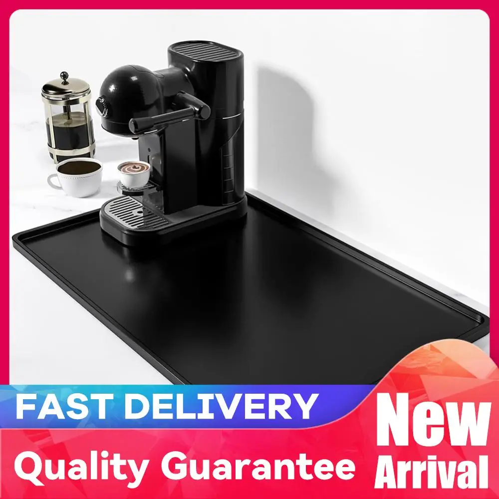 Silicone Coffee Mat Waterproof Solid Color Drying Mat Heat Resistant Silicone Tray Coaster for Espresso Machine Station