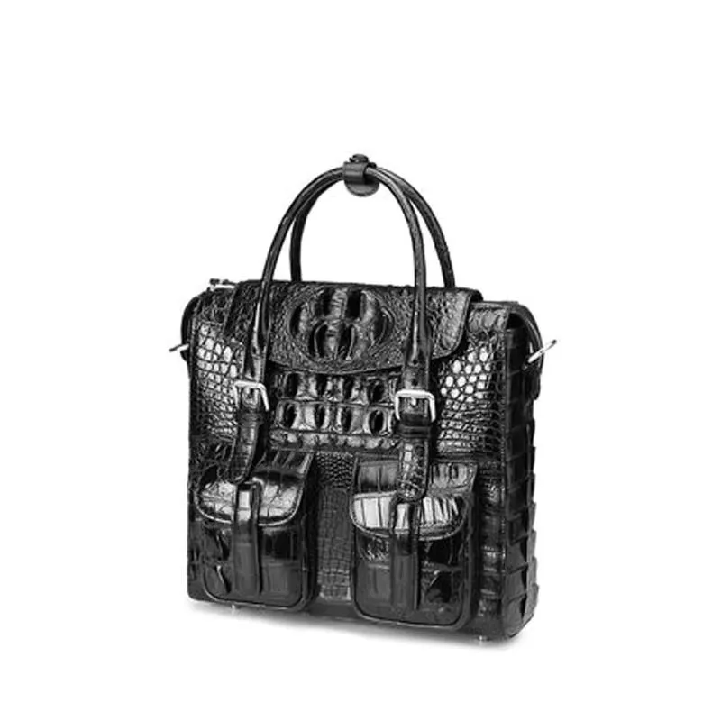 

mafeimengge crocodile leather bag for men handbag travelling bag business trip men briefcase bag for men shoulder bag