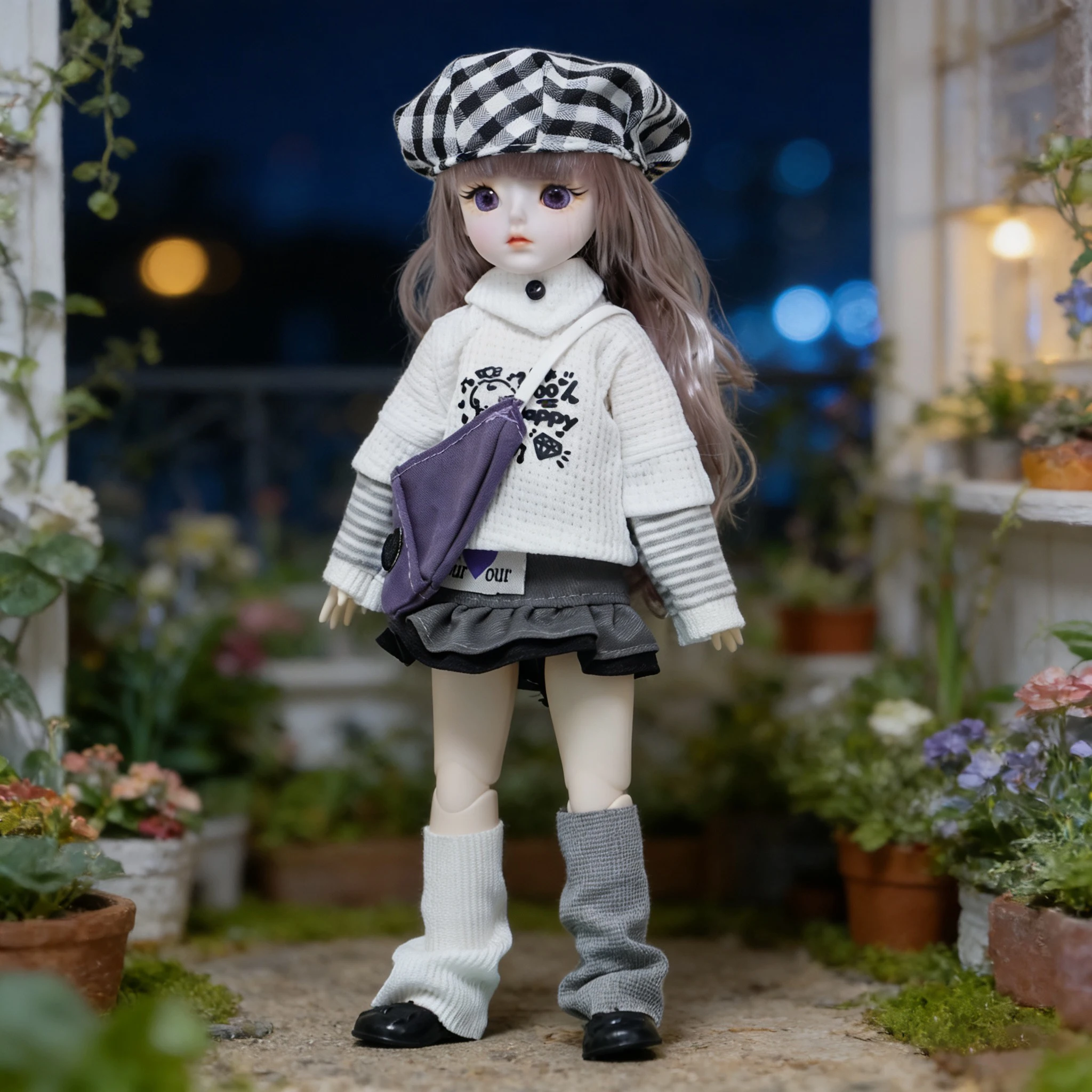 1/6 BJD Doll 28cm 11 Inch Multi-joint Moveable Full Set Outfit Cute Girl Dress Up Toy Desktop Photography Decor Birthday Gift