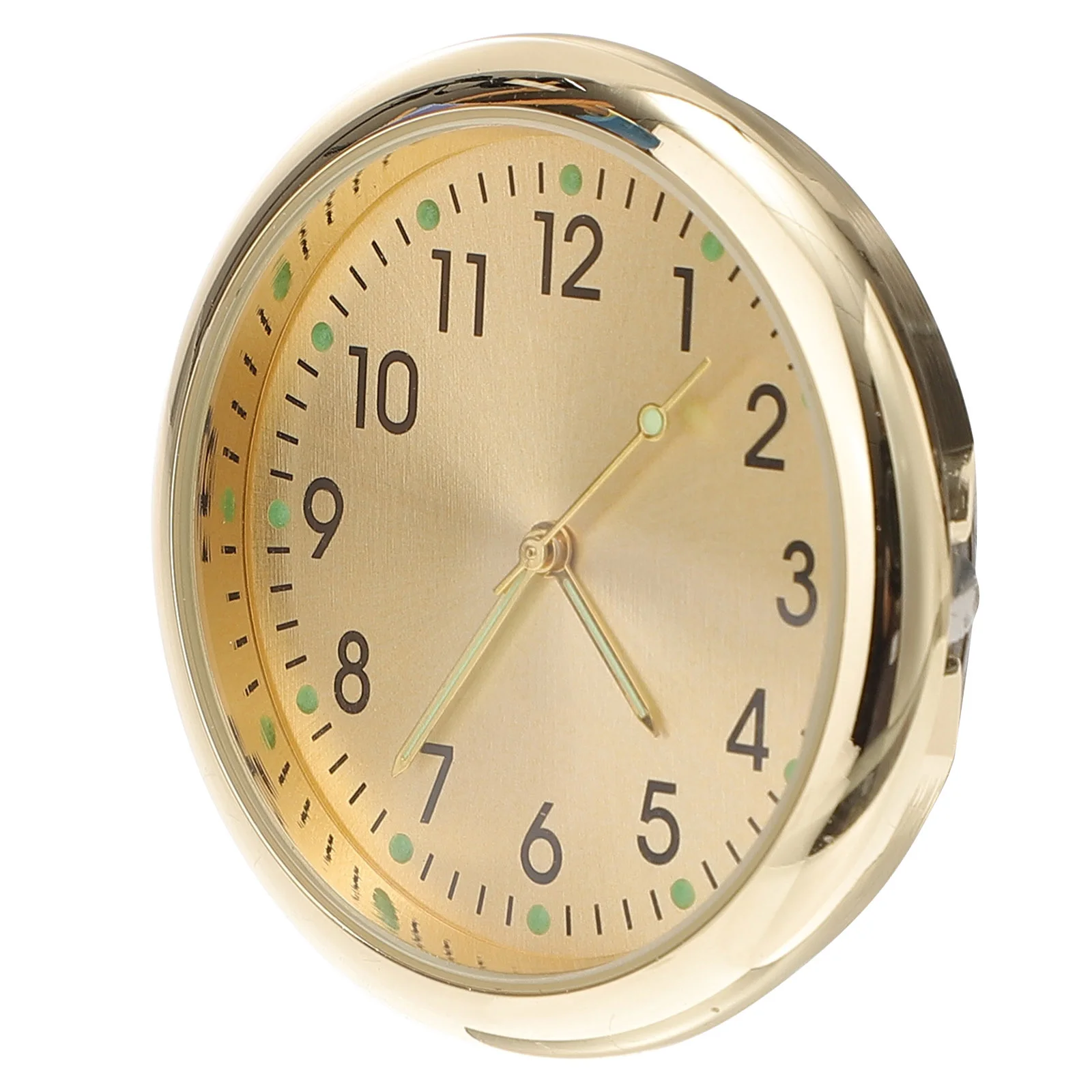 

1PCS Car Dashboard Glass Stick On Clock Mini Classy Design For Office Car Clock Home School Motorcycle Workbench