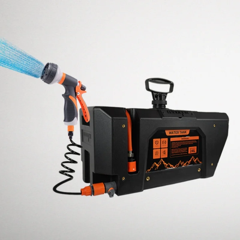 

Portable Outdoor Water Storage Tank Large Capacity 6.34 Water Tank 24LOutdoor Camping Car Water Tank Pressurized Showerhead