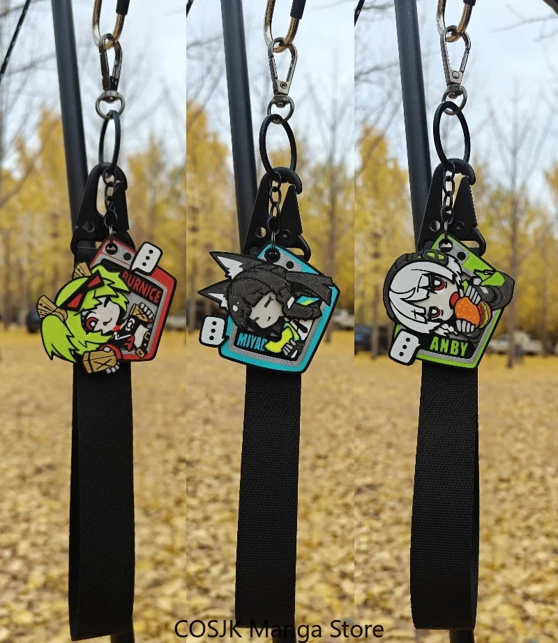 Anime Zenless Zone Zero Fanmade Hoshimi Miyabi Bernice Amble 3D Keychain Fridge Magnet Bag Charm Model Pandent Game Souvenir view 3