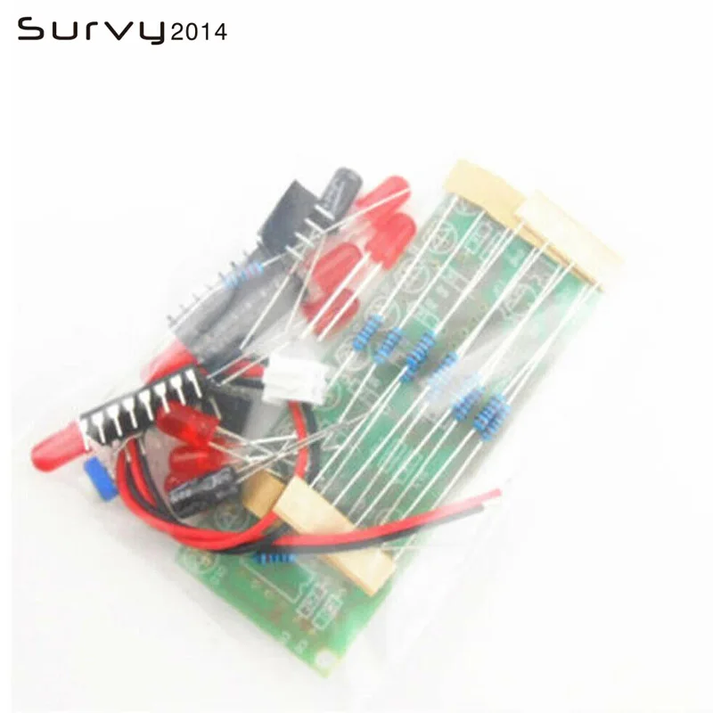 NE555 + CD4017 Practice Learing Kits LED Light Chaser Sequencer Follower Scroller Module electronic DIY Kit For Arduino