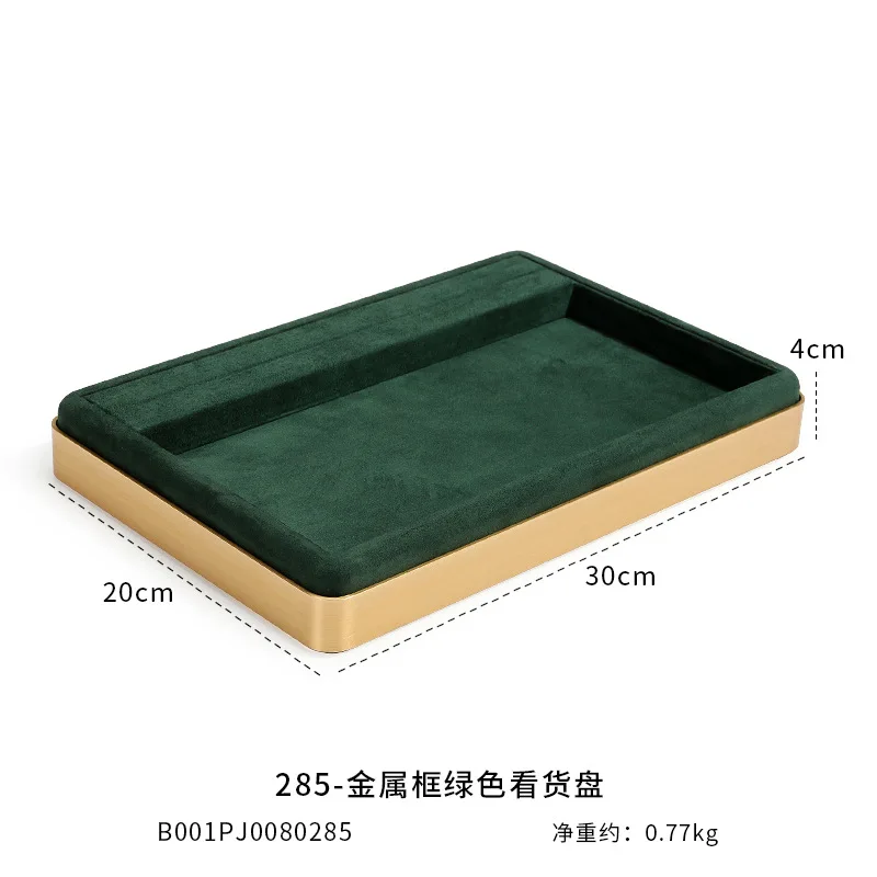 New jewelry prop tray, multi-color metal jewelry tray display, storage, jewelry display, prop viewing tray