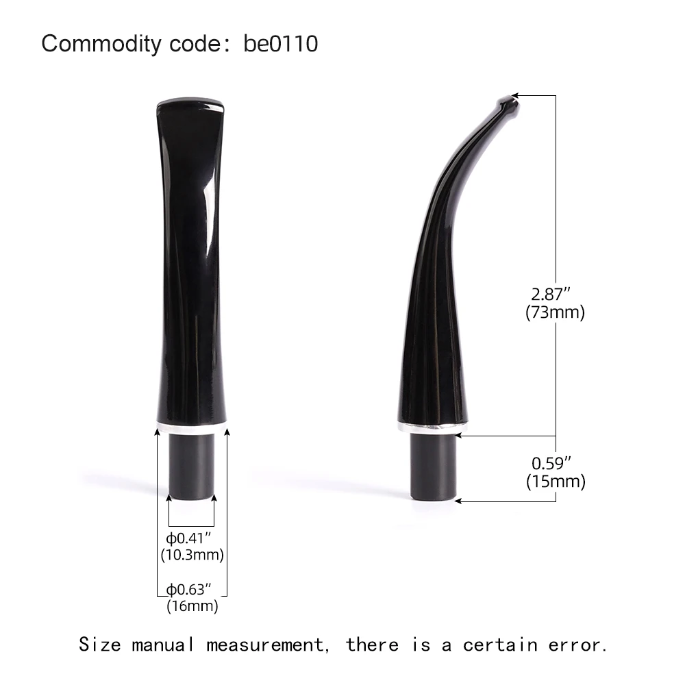 MUXIANG 1pc acrylic pipe holder classic curved handle tobacco pipe holder for 9mm filter element DIY Father Day Christmas gift