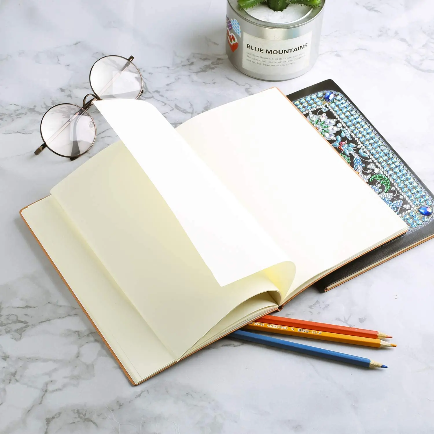 Regalo di nuovo Anno Di Natale Diamante Notebook Pittura Mandala Speciale A Forma di Diamante Del Ricamo A Punto Croce A5 Notebook Libro del Diario