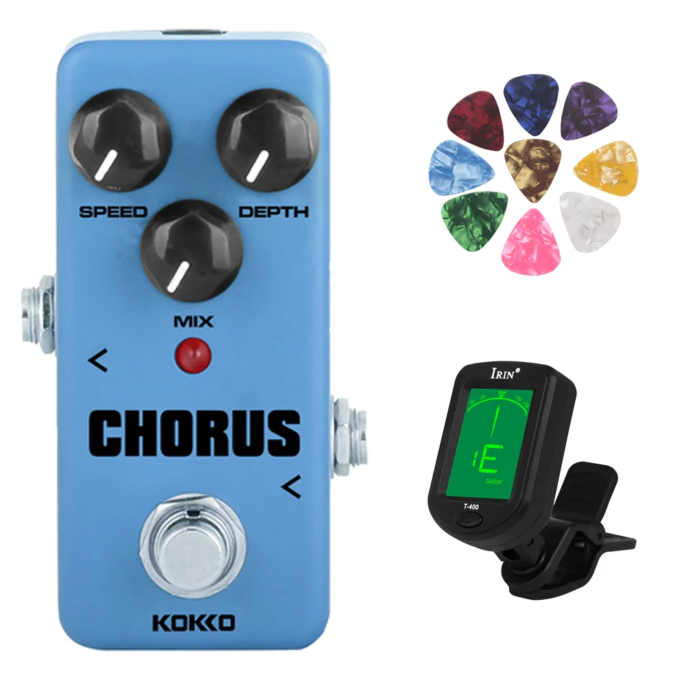 

KOKKO CHORUS Electric Guitar Effect Pedal FCH-2 Portable True Bypass Guitar Effector 3 Control Knobs Mini Guitarra Effector