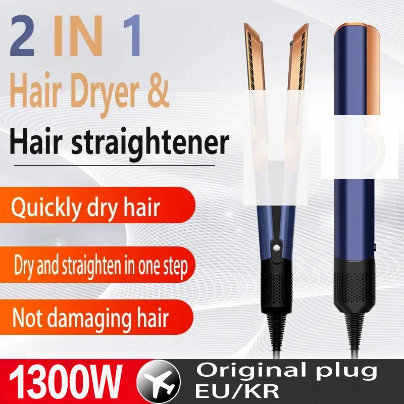 2 في 1 مجفف شعر احترافي أدوات تصفيف الشعر لتسخين مكاوي الشعر الأيونات السالبة