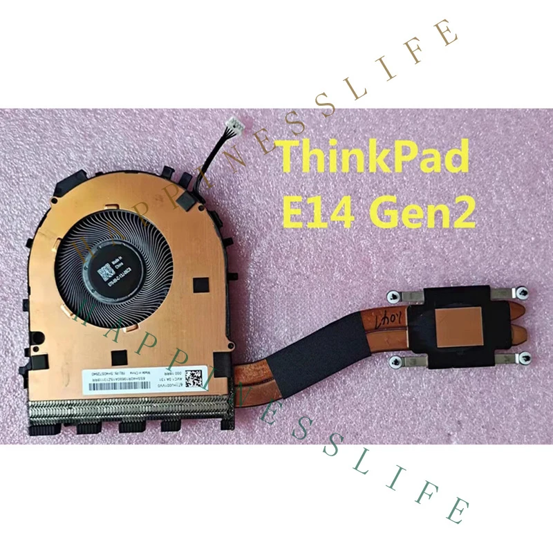 PK+   For Lenovo ThinkPad E14 E15 Gen2 GE420 Laptop Cooling Fan w/ Heatsink 5H40S72940