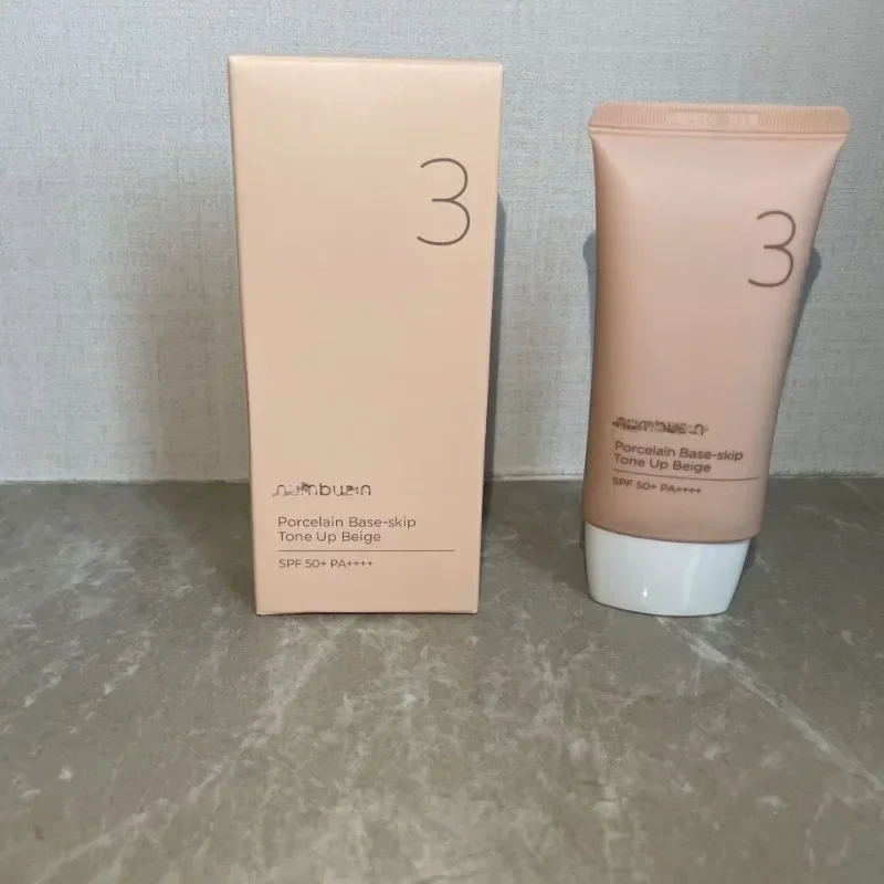 كريم عزل البشرة من السيراميك رقم 3 من Numbuzin، 50 مل، مكياج عاري طبيعي، تفتيح 50+ للعناية بالبشرة #2