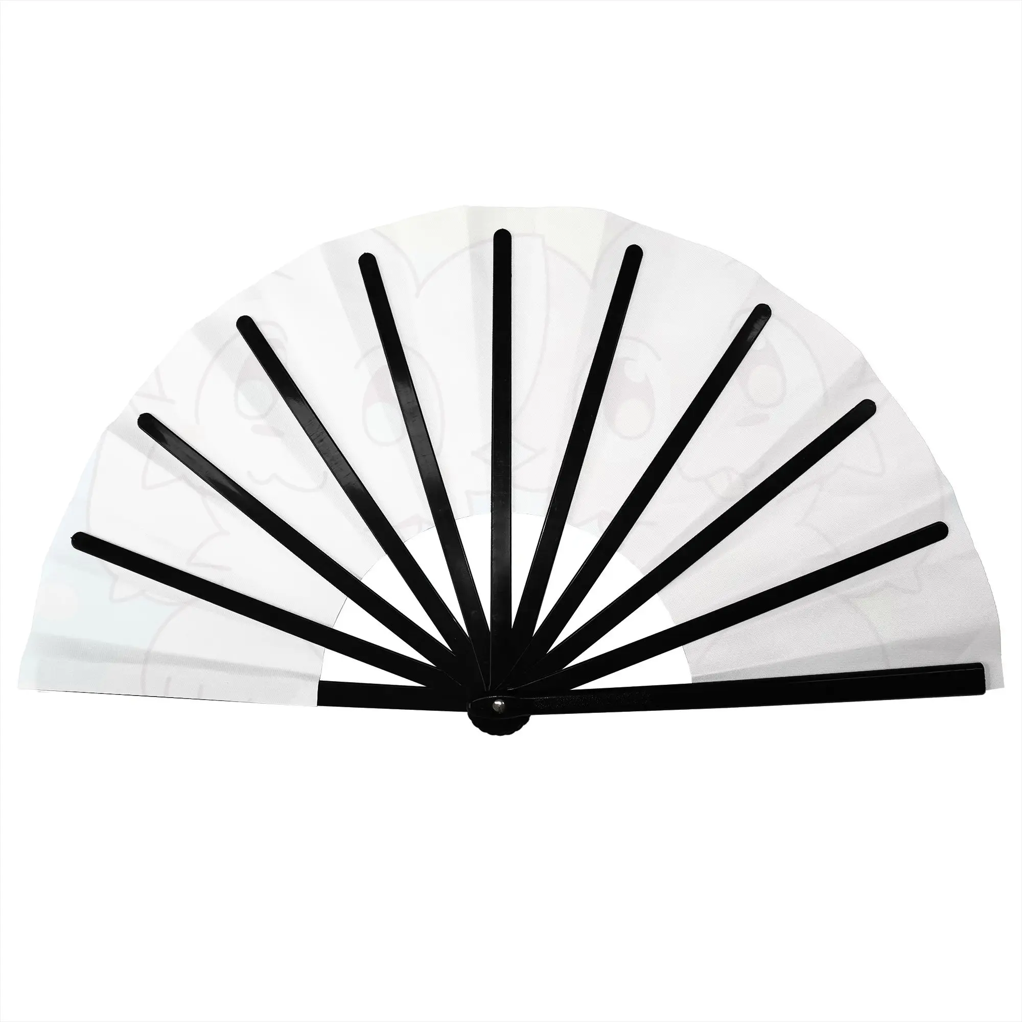 Boykisser Furry Couple Cat Stylish Hand Fan Women Kawaii  Printed Polyester Fan Trendy For Dancing Gift