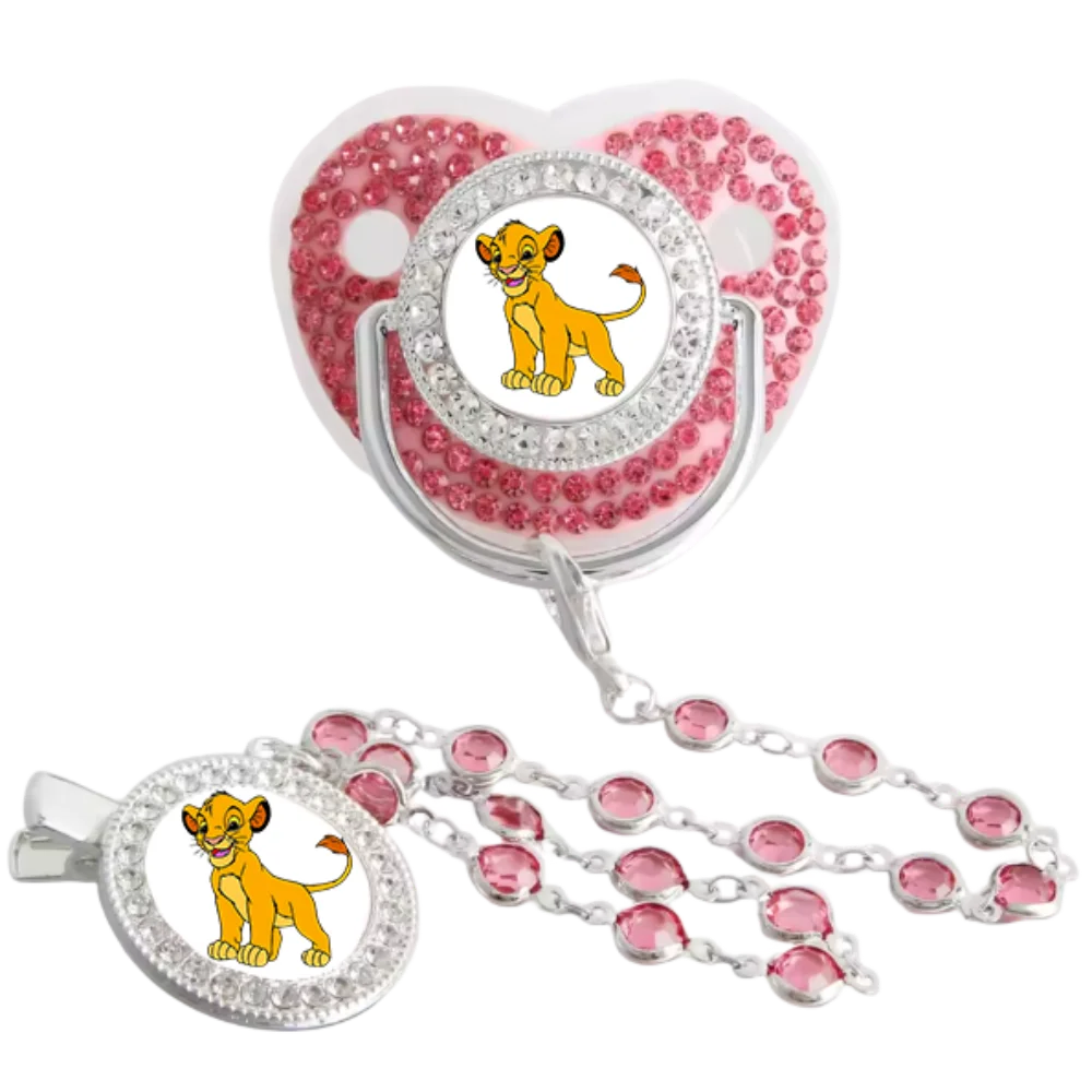 

Princess-style baby nipple with cute gemstones zircon chain clip to stop the baby from crying nipple clamp for soothing