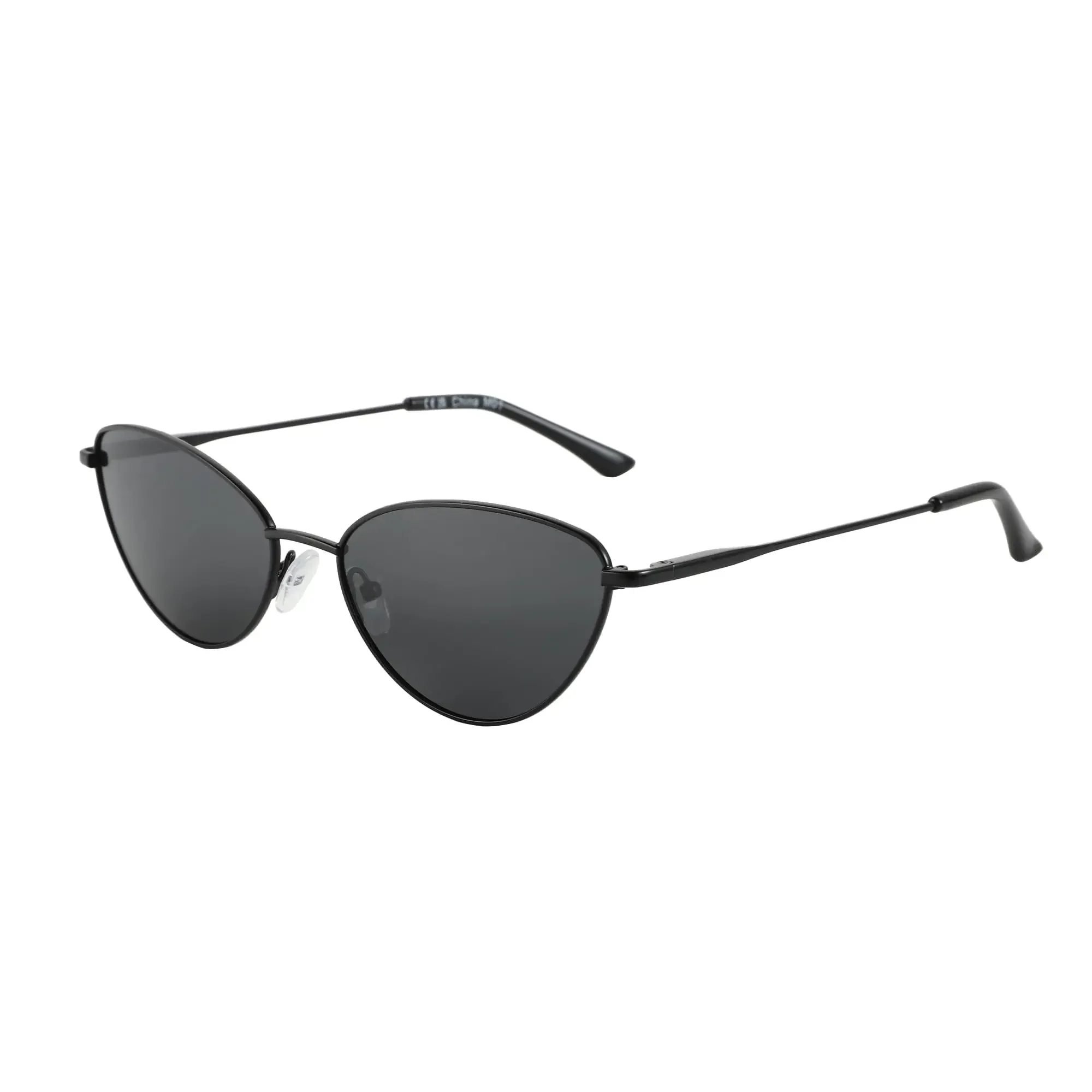 BLUEMOKY Polarized Cat Eye Sunglasses for Women UV400 Protection Glam Metal Frame Fashion Statement Party Night
