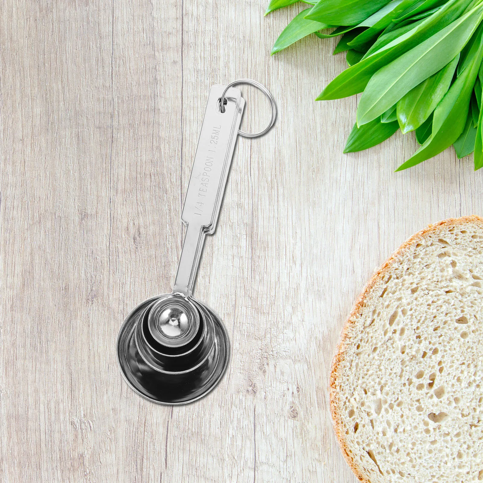 

4Pcs Stainless Steel Measuring Spoons Set Baking Accessories Kitchen Essentials Cooking Measuring Tools Kitchen Spoons