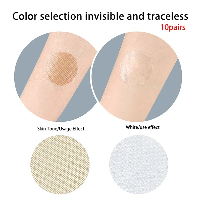 20Pcs/10 blätter Männer Nippel Abdeckung Einweg Unsichtbare Shirts Strumpfhosen Anzug Anti-buchtung Nippel Aufkleber Weiche Atmungsaktive wasserdicht