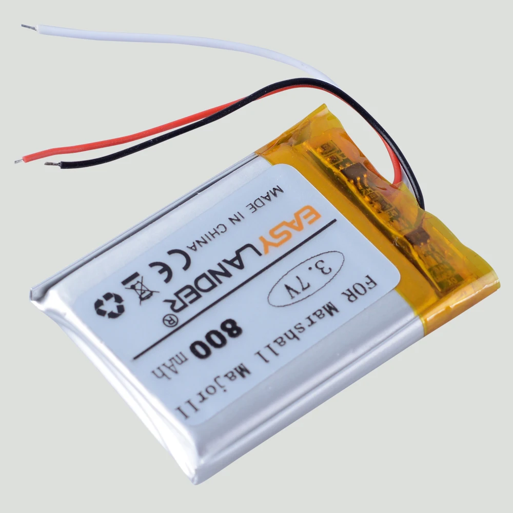 3.7V 800mAh VDL603040 SR603040a Rechargeable Lithium Li-ion Polymer Battery Lith For Marshall Major II Major III Batteries