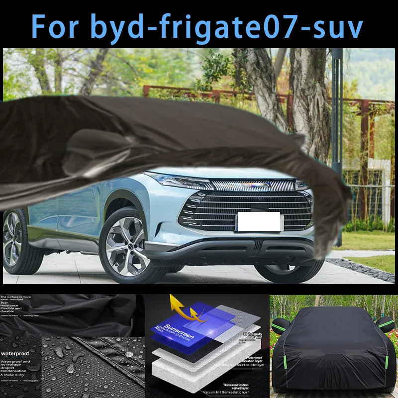 

For byd-frigate07-suv Outdoor Protection Full Car Covers Snow Cover Sunshade Waterproof Dustproof Exterior Car accessories