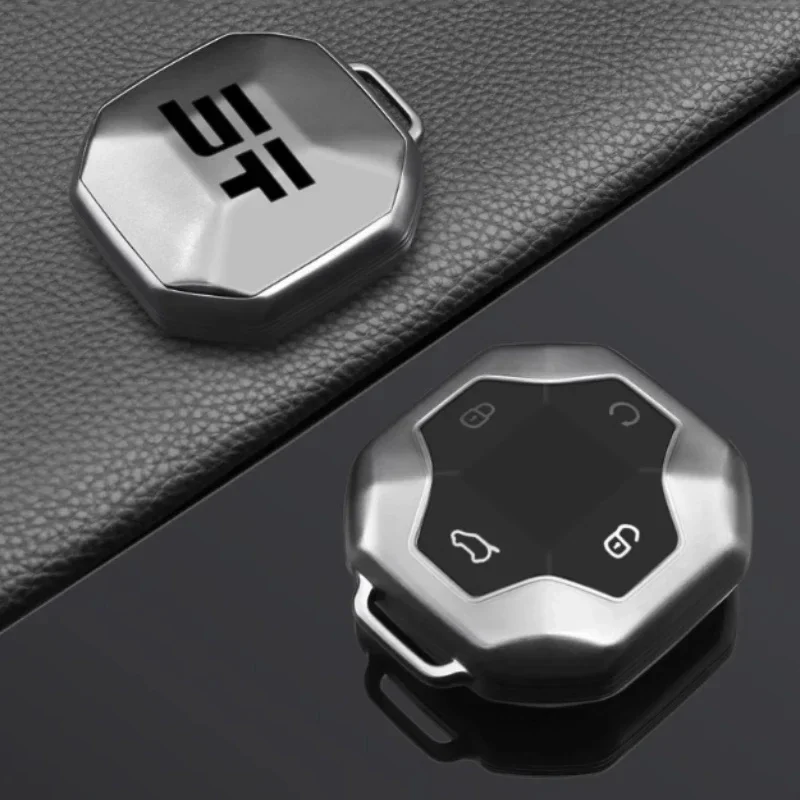 Car Key Cover Fit for Jetour Traveller T2 2023 2024 2025 Modified Matte Black Car Key Protective Shell Car Accessories