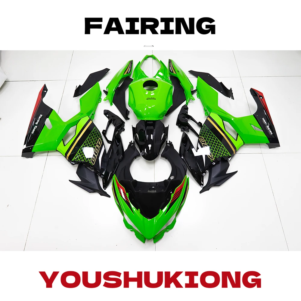 

Высококачественный новый полный комплект обтекателей из АБС-пластика, полный для Ninja400 Ninja 400 ZX-4R 2018 2019 2020, наклейка на шелковую экрану