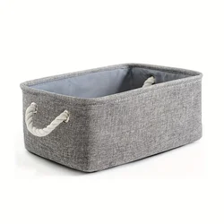 Shelf storage box -11.8x7.9x5.2 inch gray small storage basket, used for organizing, fabric storage cube