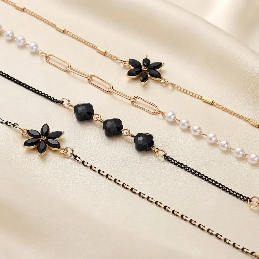 Metall-Schmetterling-Sonnenbrillenkette mit kleinen Gänseblümchen für Damen, lange Brillenkette, Brillenhalter, Kordelhalter, Halsband, Lanyard