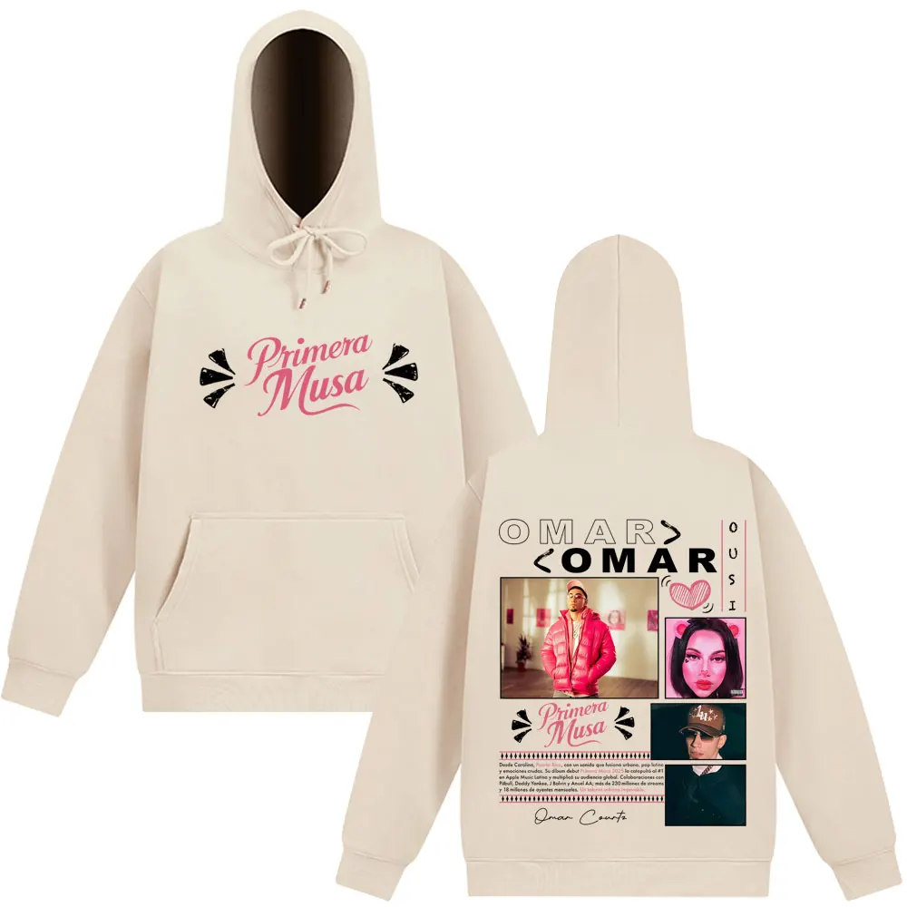 ألبوم عمر كورتز بريميرا موسى جولة ميرش هوديس للرجال والنساء بلوزات عصرية الهيب هوب بلوفرات كلاسيكية كبيرة الحجم ملابس الشارع