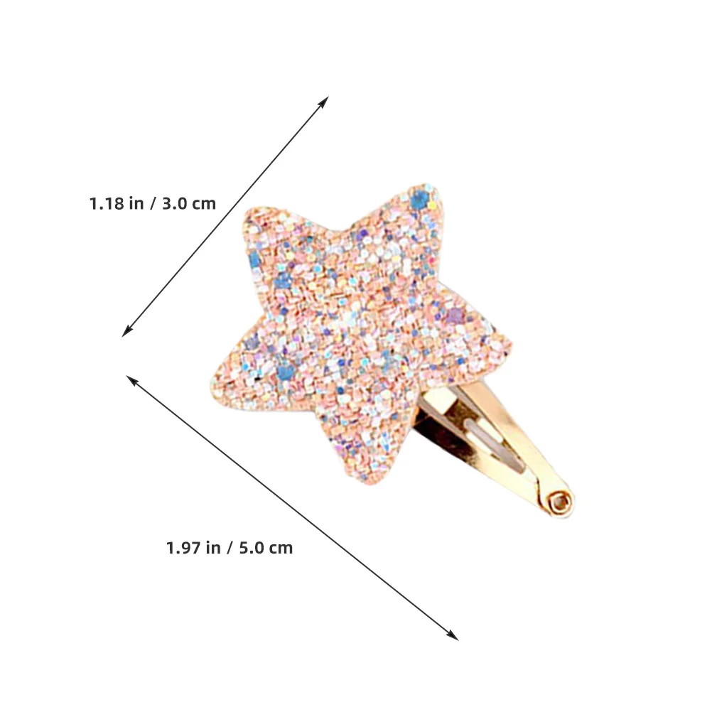 

16Pcs Star Hair Clips Glitter Snap Barrettes for Women Girls Cute Hair Accessories Hold Bangs Firmly Star Clips