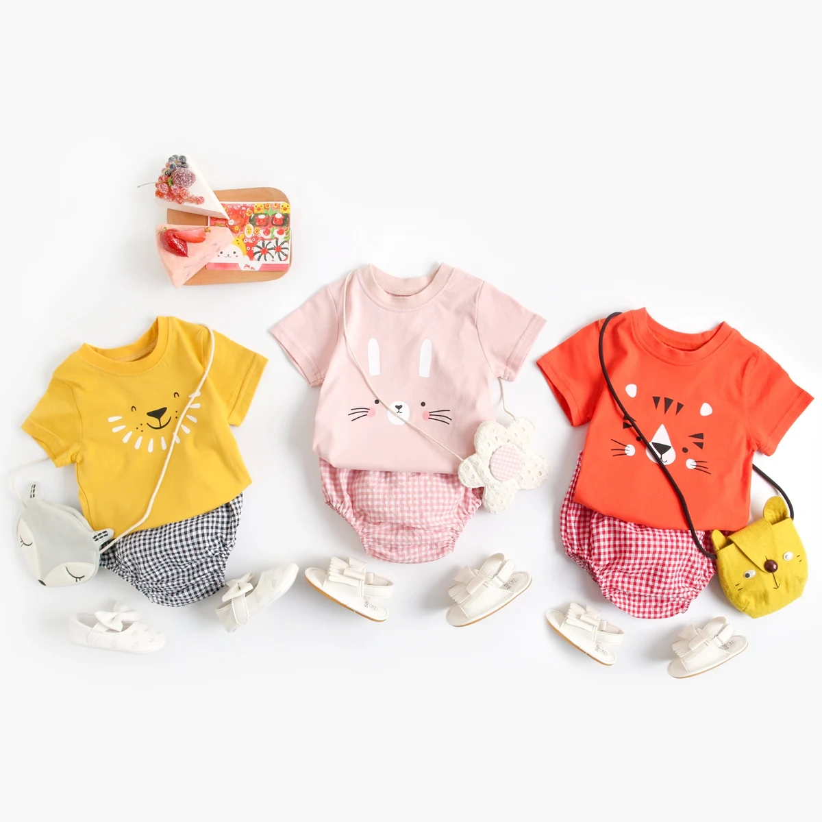 Sanlutoz Fashion Baby Clothes Sets Casual Unisex Toddler Short Sleeve Tops + Bottoms 2pcs Summer