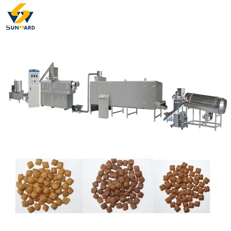 Factory Pet Food Extruder Cat Food Machine Twin Screw Extruder For Pet Food